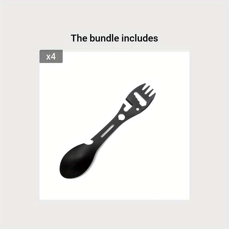 10-in-1 Multi-Functional Stainless Steel Spork Camping Tool
