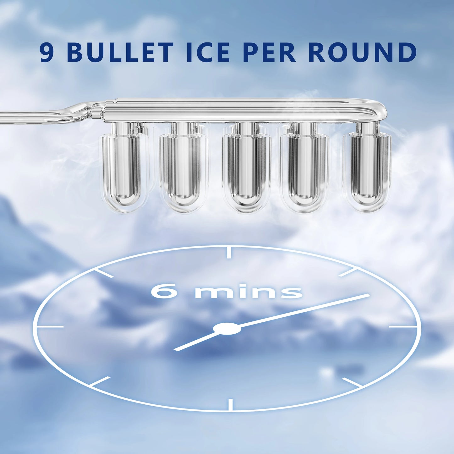 SIMALIFE IM 06 Ice Maker | Portable, Self-Cleaning Machine