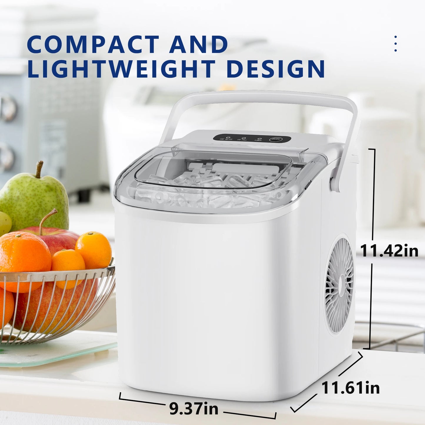 SIMALIFE IM 06 Ice Maker | Portable, Self-Cleaning Machine