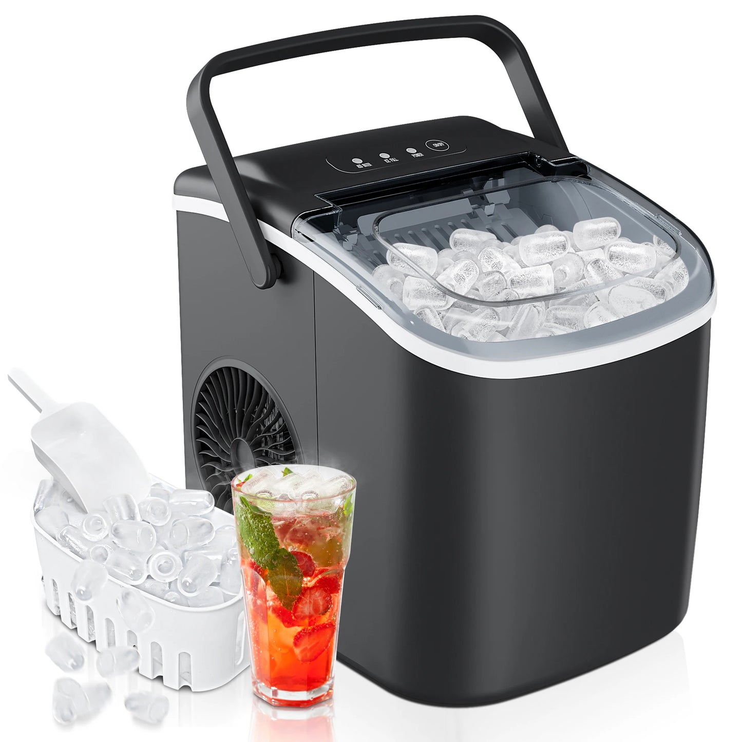 SIMALIFE IM 06 Ice Maker | Portable, Self-Cleaning Machine