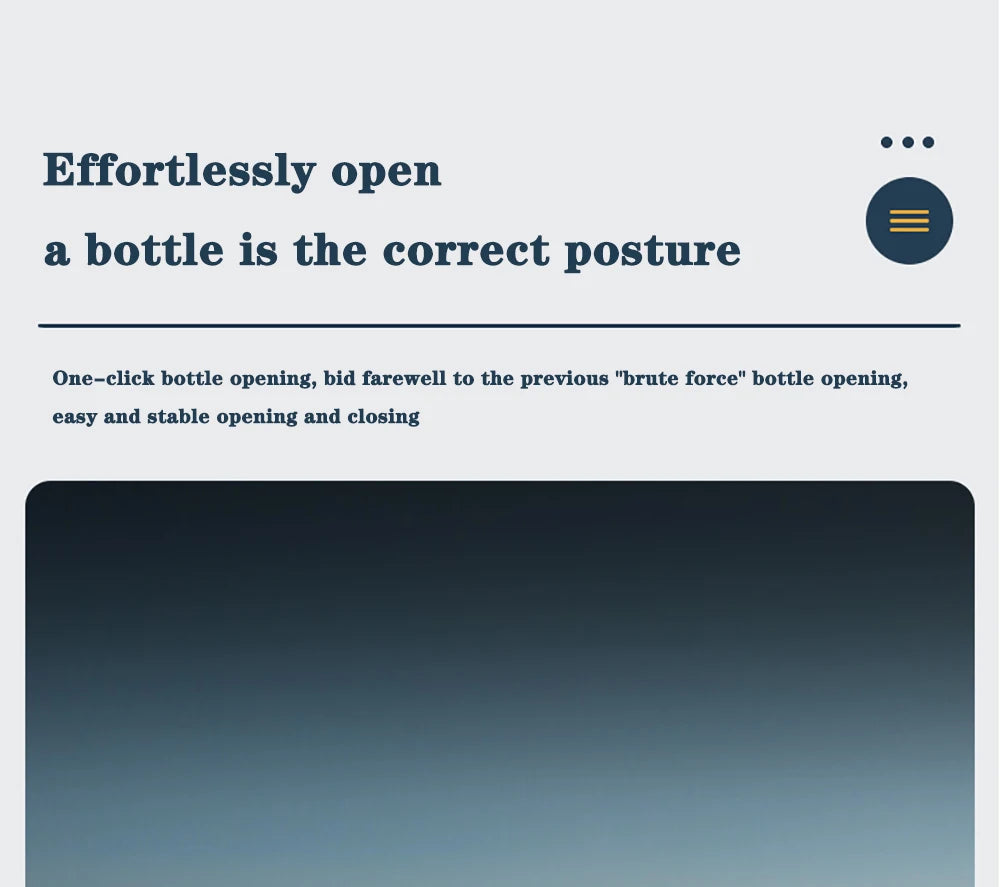 Automatic Electric Wine Bottle Opener - Kitchen Gadget