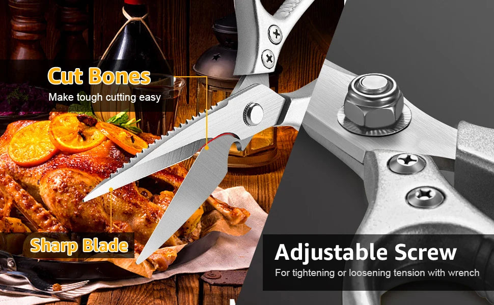 Heavy Duty Stainless Steel Kitchen Scissors