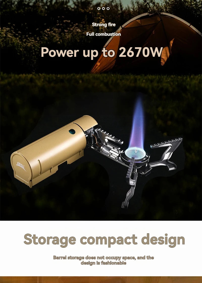 Portable Folding Butane Stove | High-Fire Outdoor Gas Stove