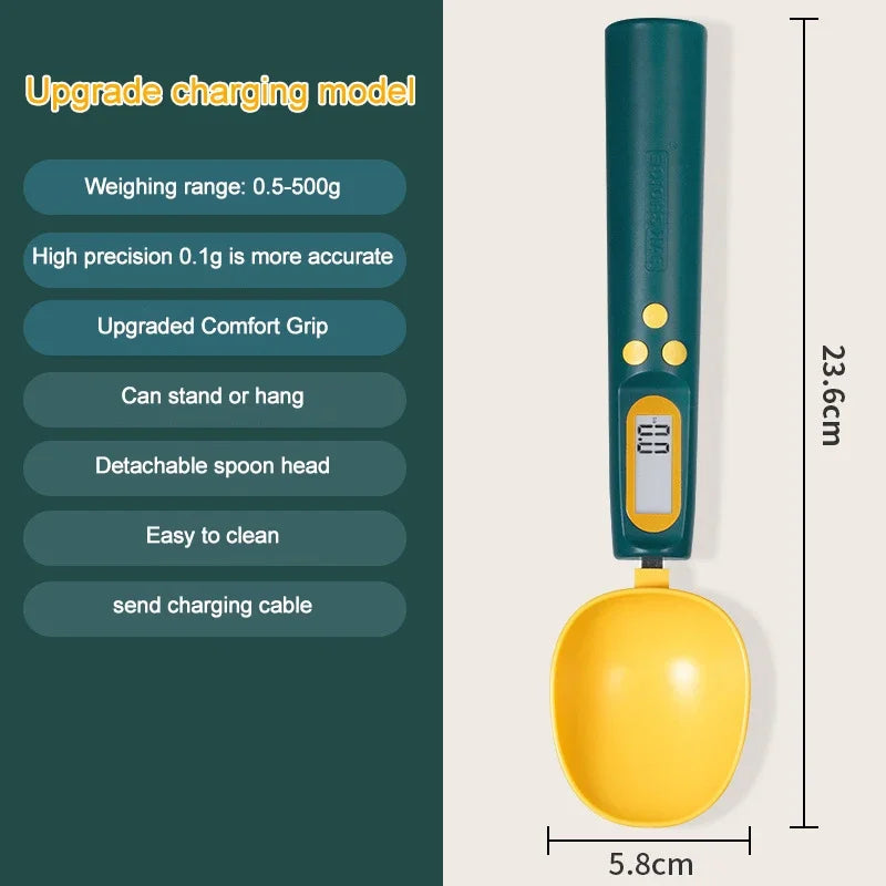 Digital Spoon Kitchen Scale | 500g 0.1g USB Rechargeable