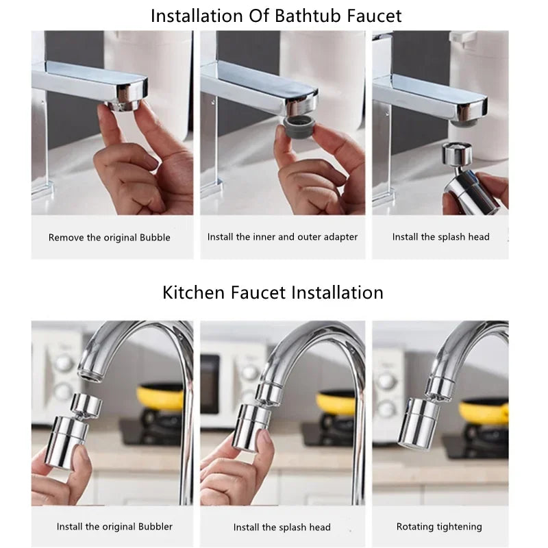 360° Adjustable Kitchen Faucet Spray Head