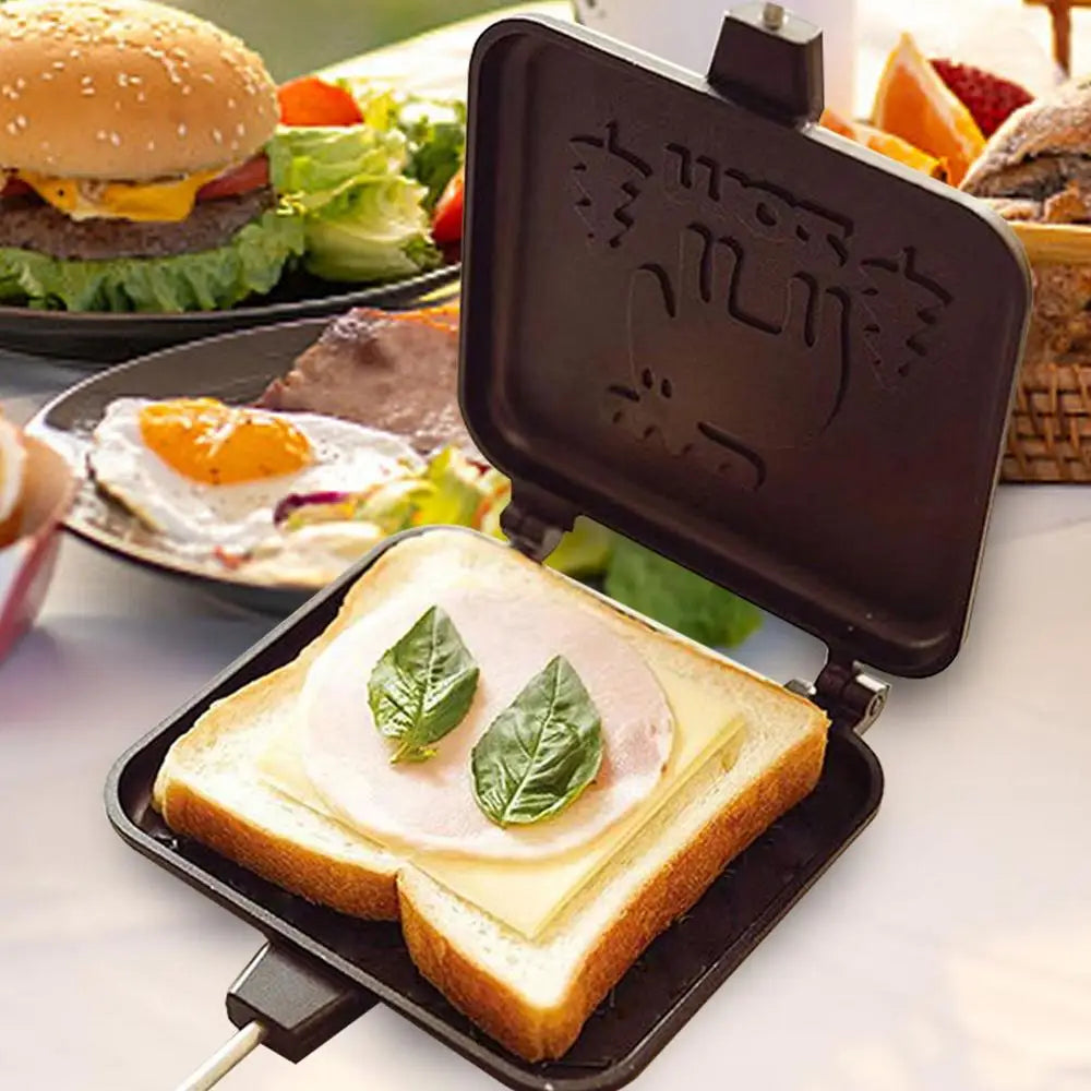 Portable Camping Sandwich Maker - Double Sided Toaster