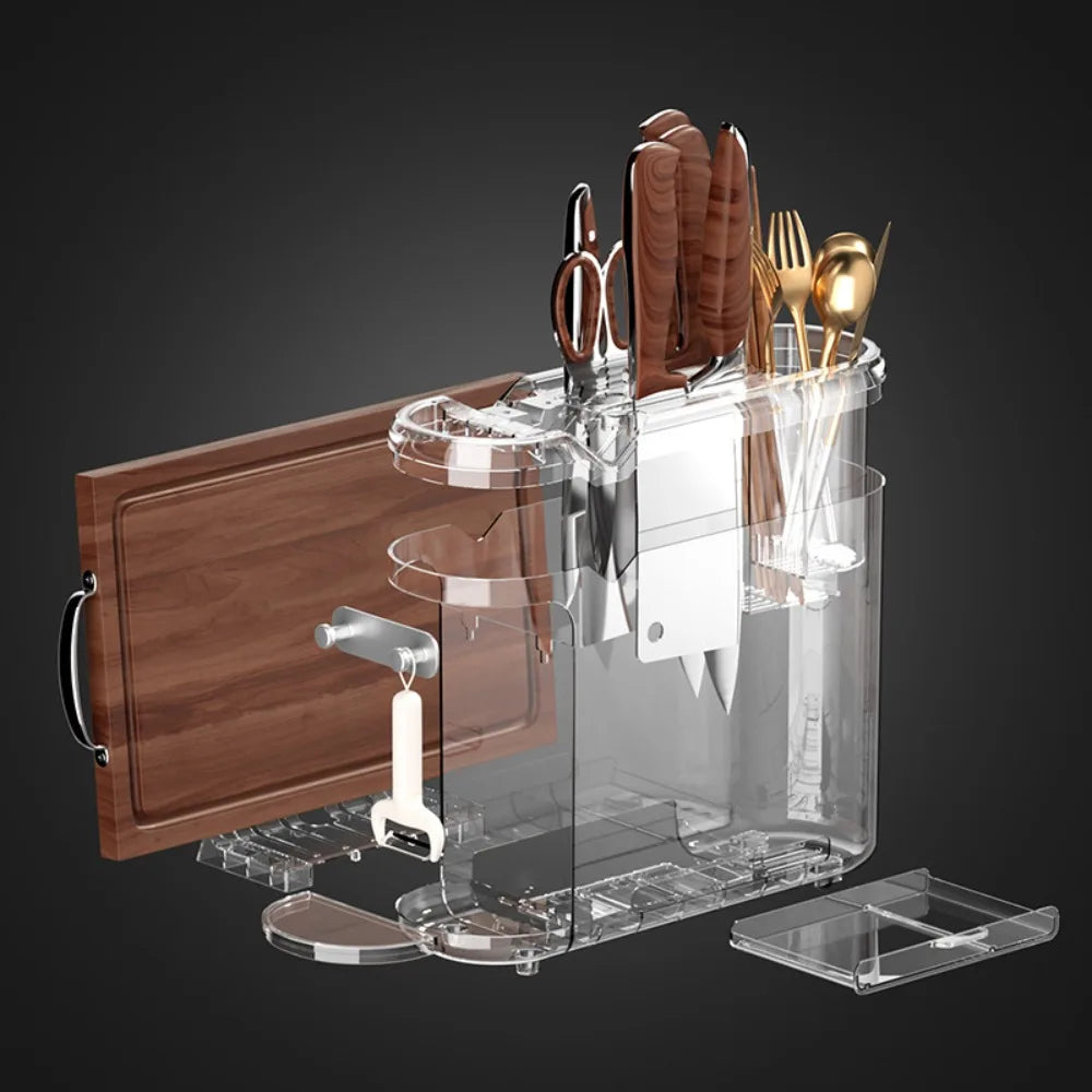 All-in-One Kitchen Knife & Utensil Storage Rack