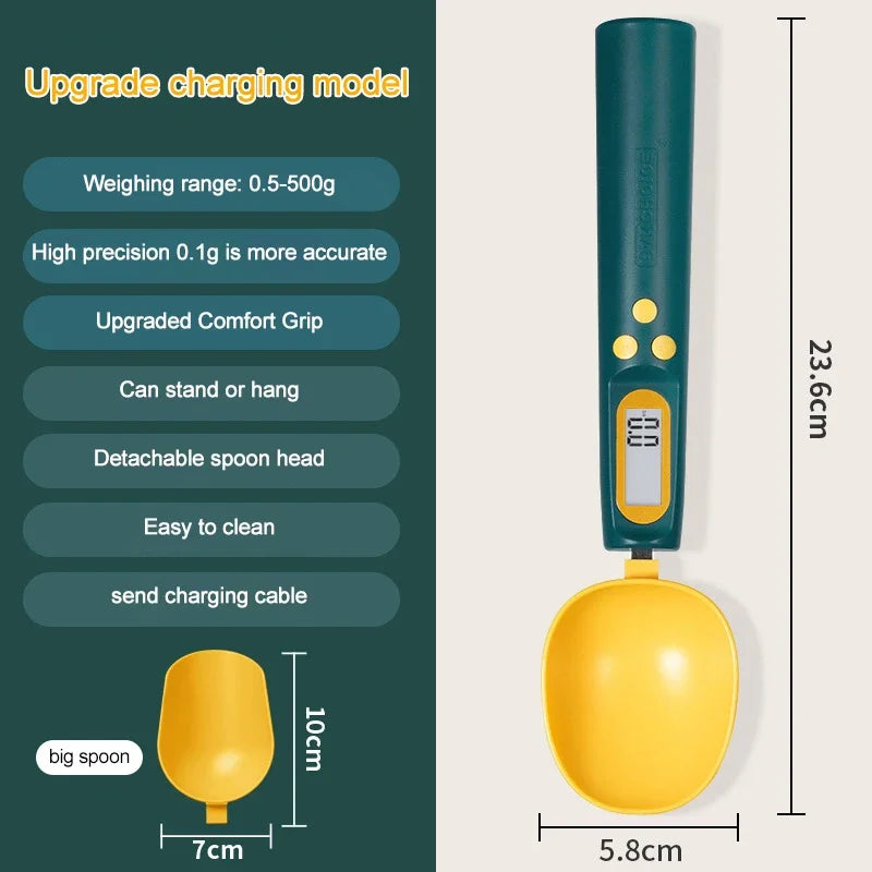 Digital Spoon Kitchen Scale | 500g 0.1g USB Rechargeable