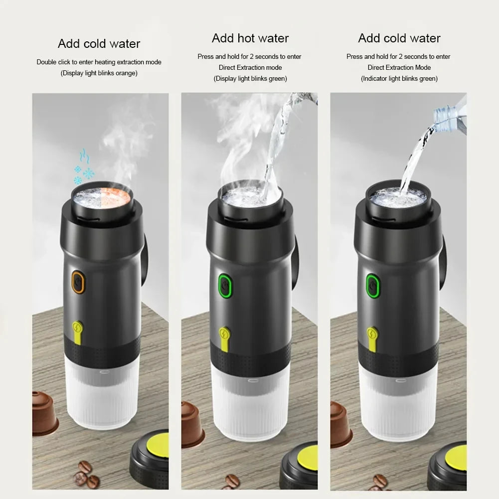 Portable Wireless Heating Coffee Maker - 60ml
