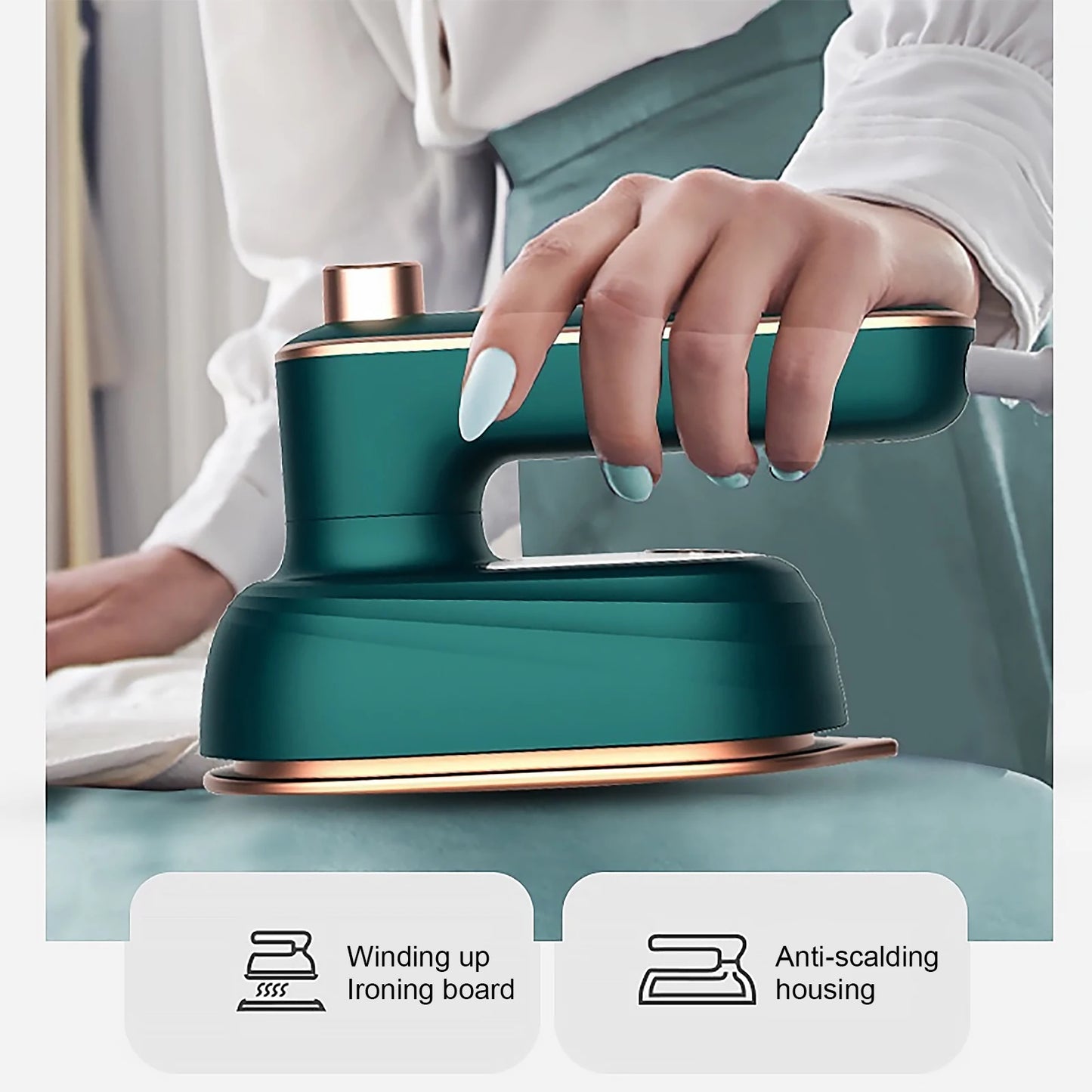 MOJOYCE Mini Professional Steam Iron - Portable & Efficient