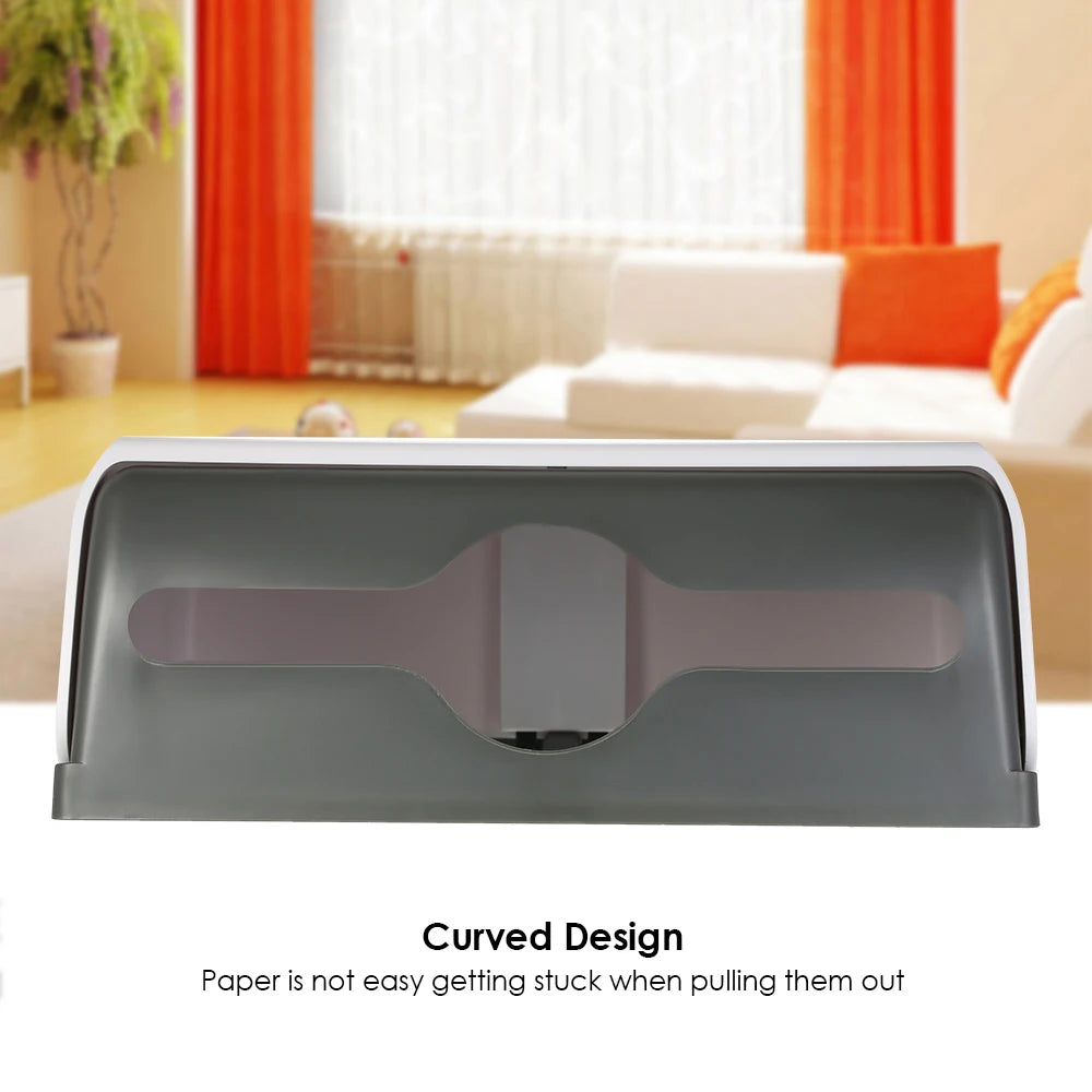 Wall-Mounted Tissue Dispenser – ABS Rectangular Paper Towel Holder | Bathroom, Home & Car Organizer for Multifold Tissues