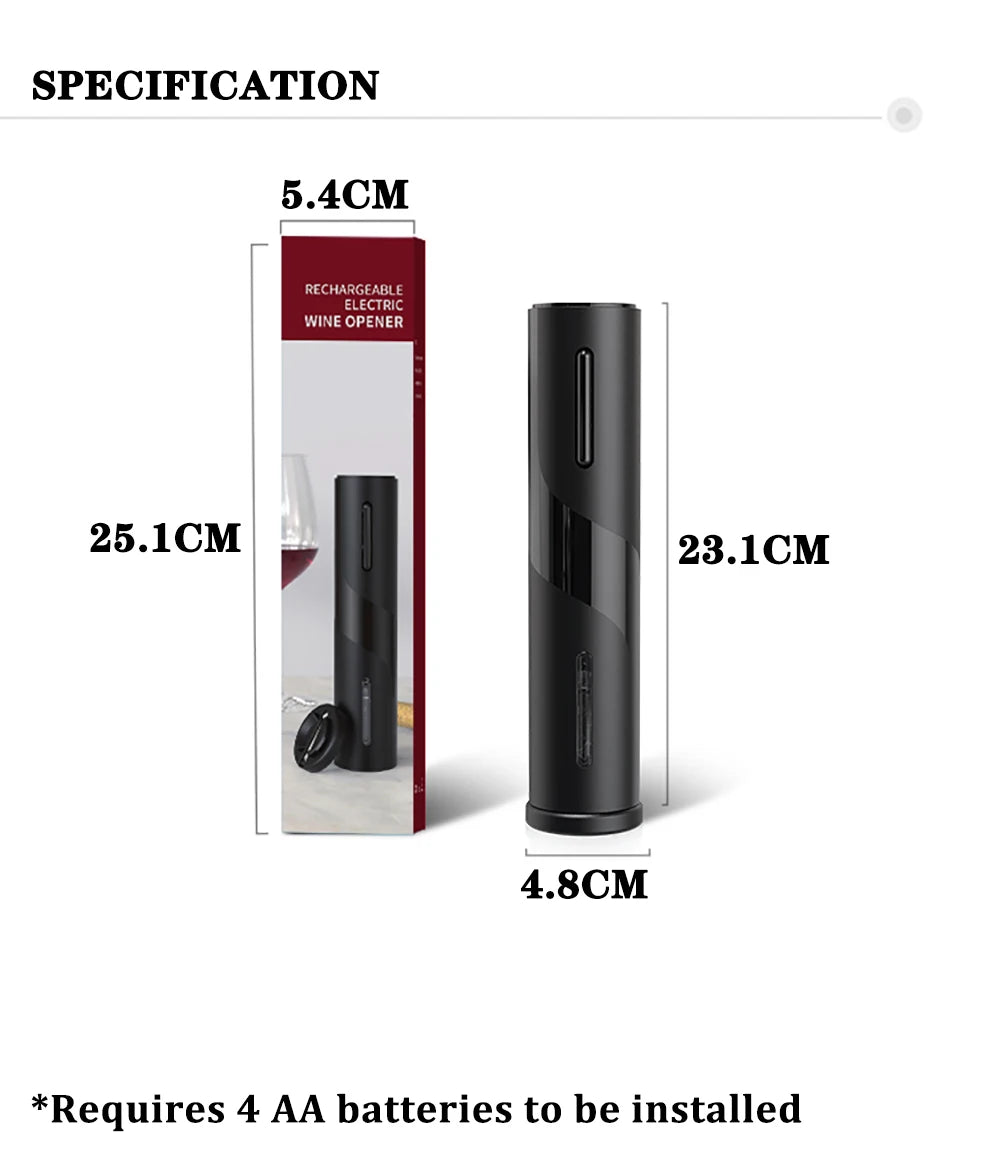 Automatic Electric Wine Bottle Opener - Kitchen Gadget