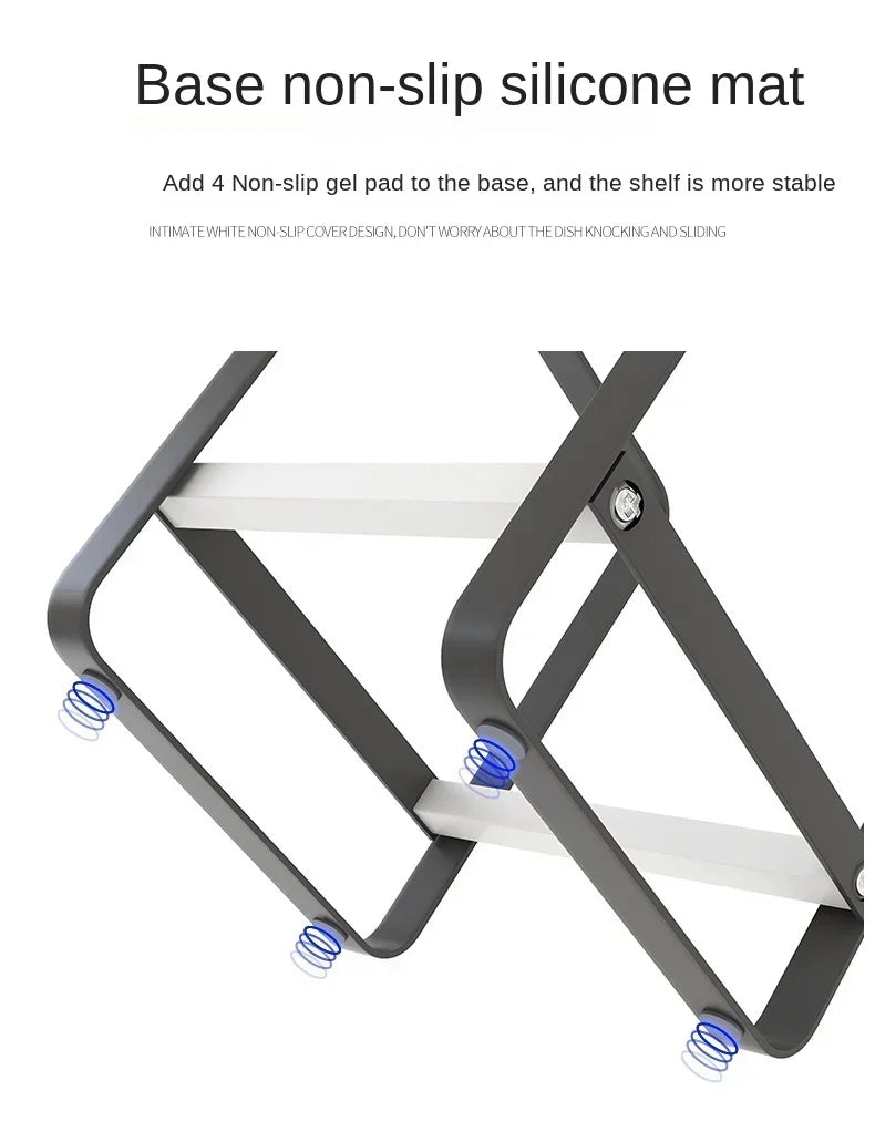 Dish Drying Rack for Plates, Bowls & Storage Accessories