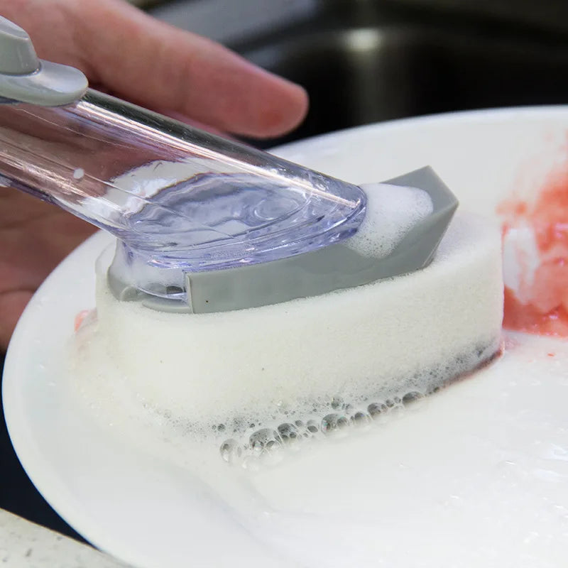 2-in-1 Dish Brush with Soap Dispense