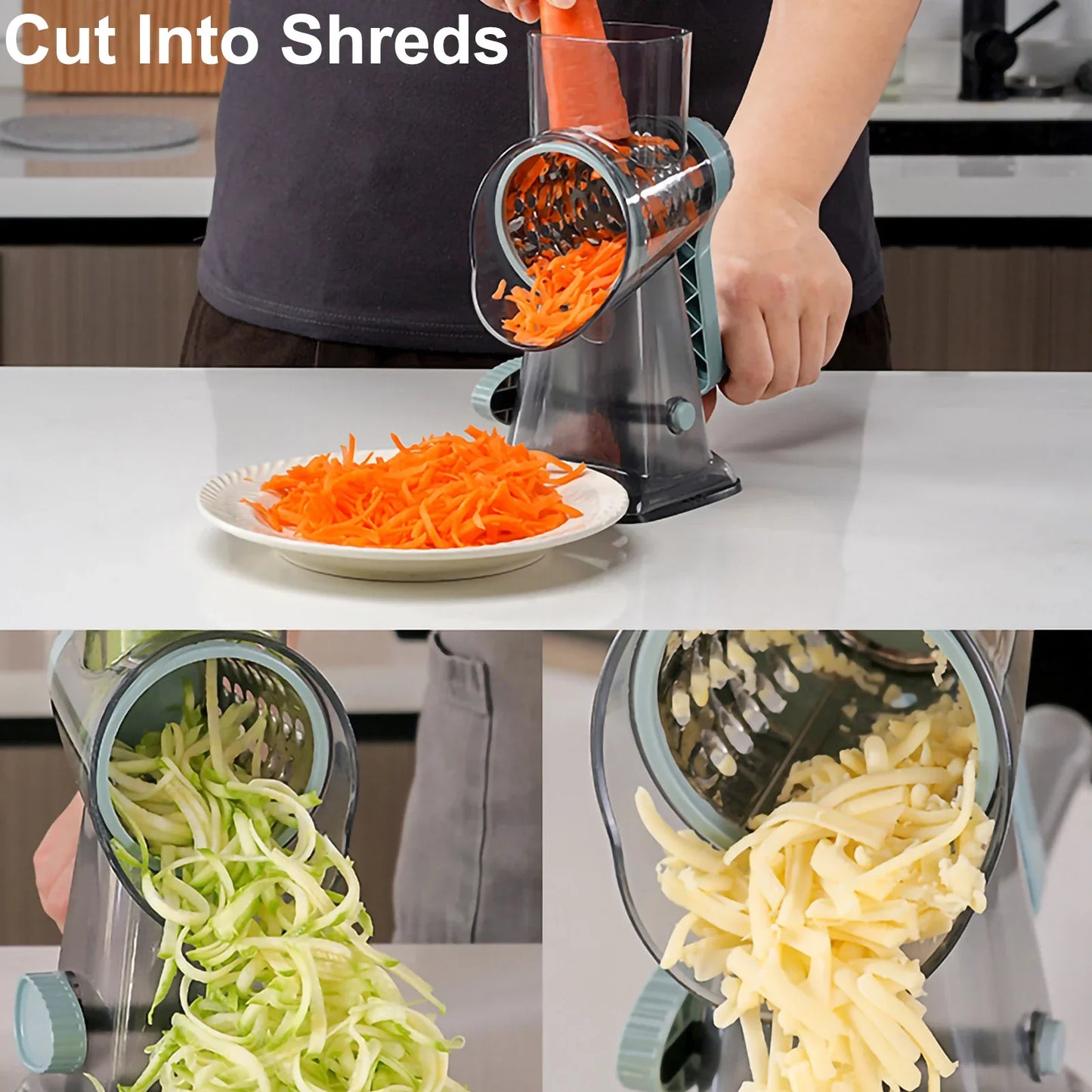 3 in 1 Cheese Grater - Fast Food Prep Tool