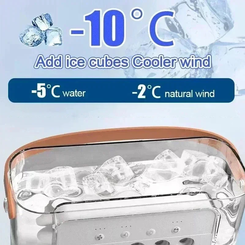 3-in-1 Mini Kitchen Air Cooler Fan – Portable AC, Humidifier & LED Light