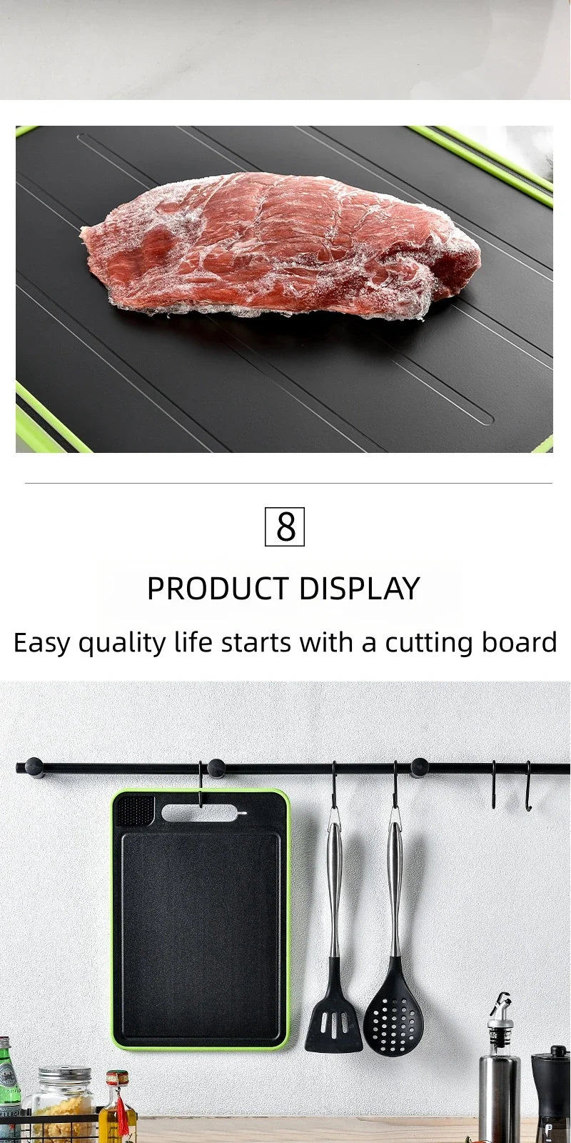 Double-Sided Cutting Board | Versatile & Non-Slip