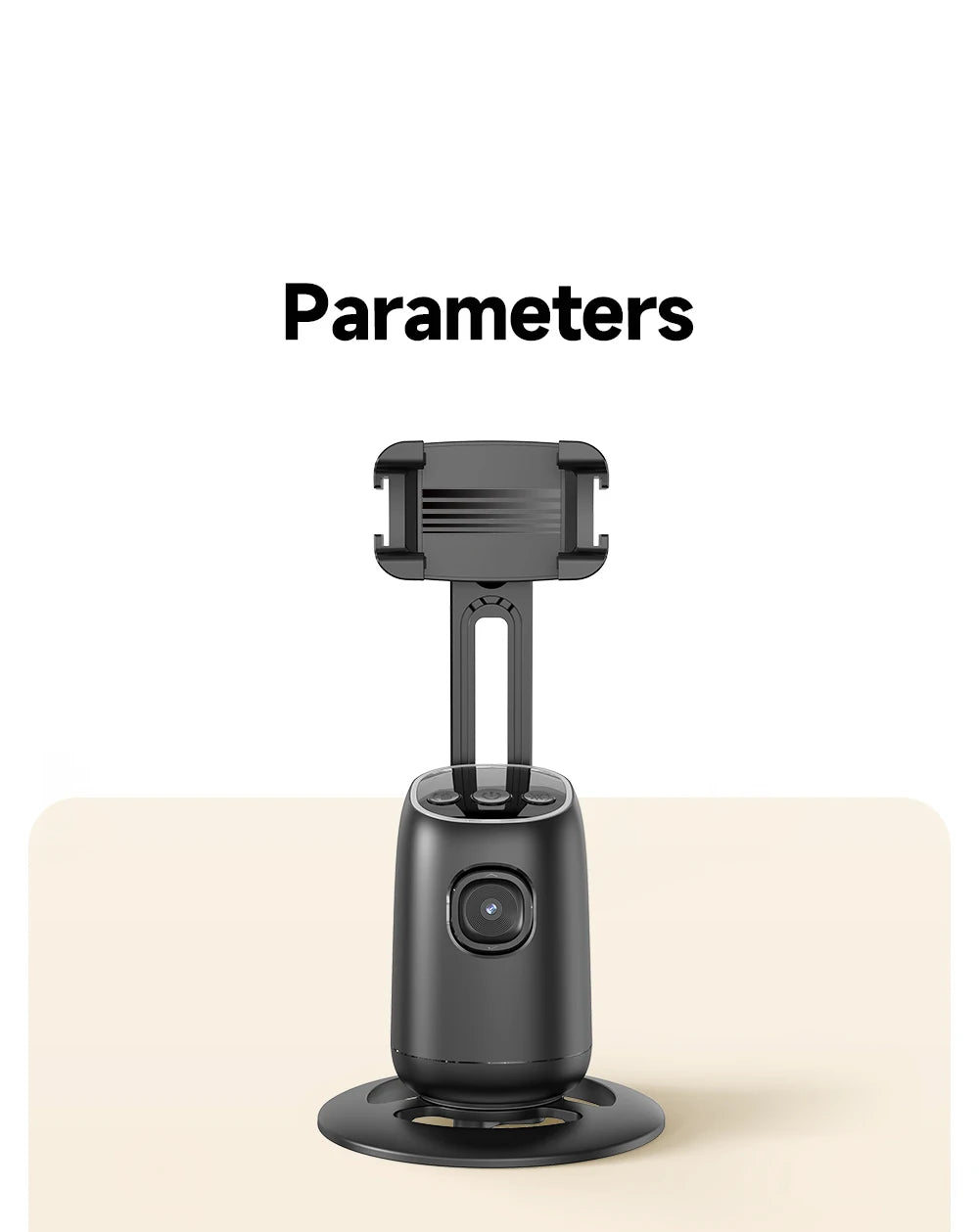 360° AI Tracking Gimbal Stabilizer for Vlogs & TikTok