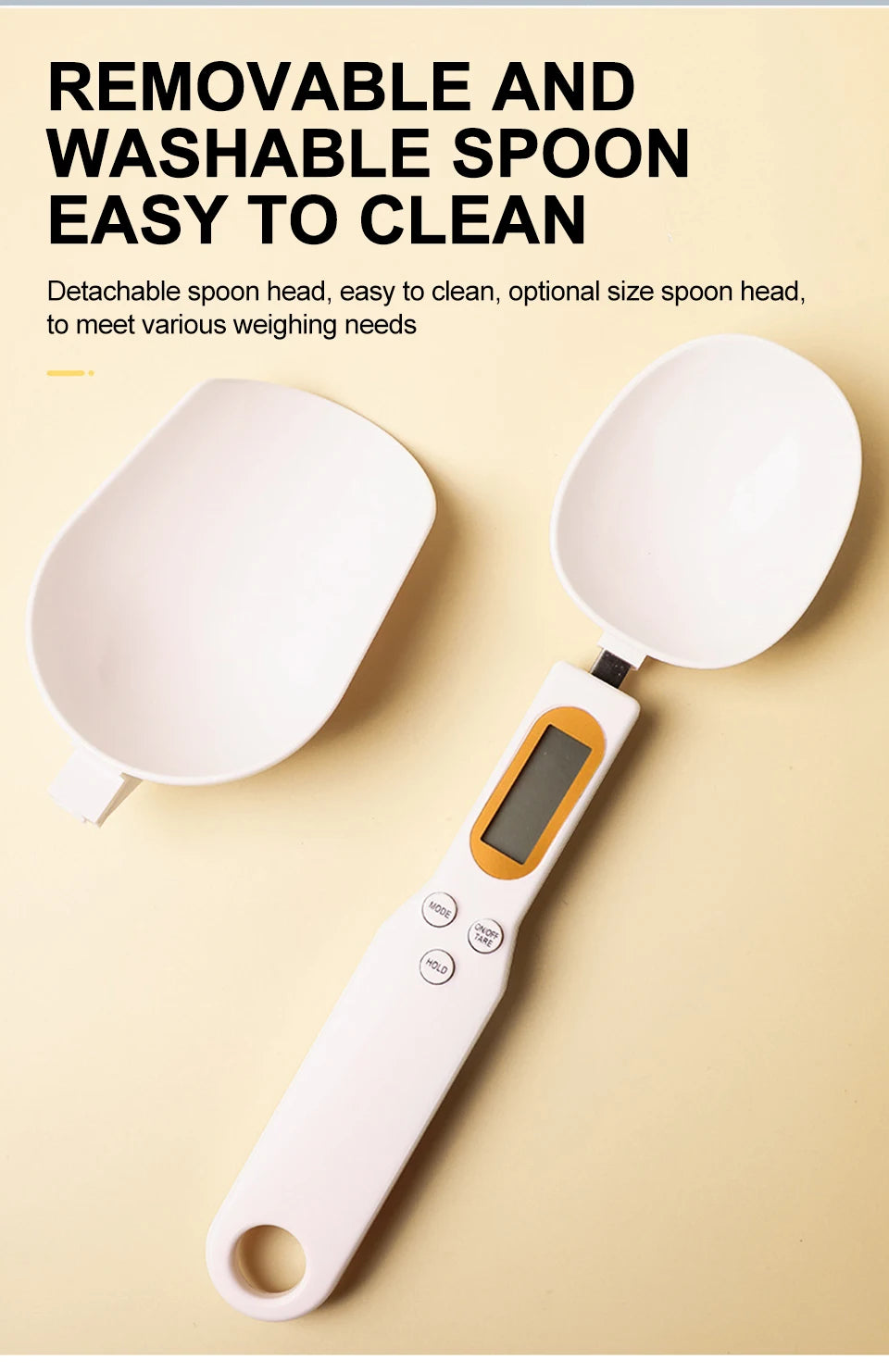 Digital Spoon Kitchen Scale | 500g 0.1g USB Rechargeable