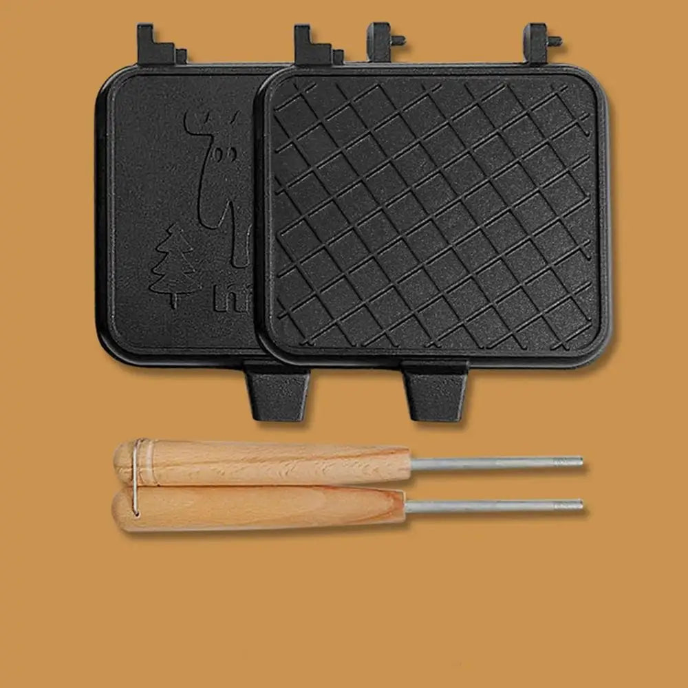 Portable Camping Sandwich Maker - Double Sided Toaster