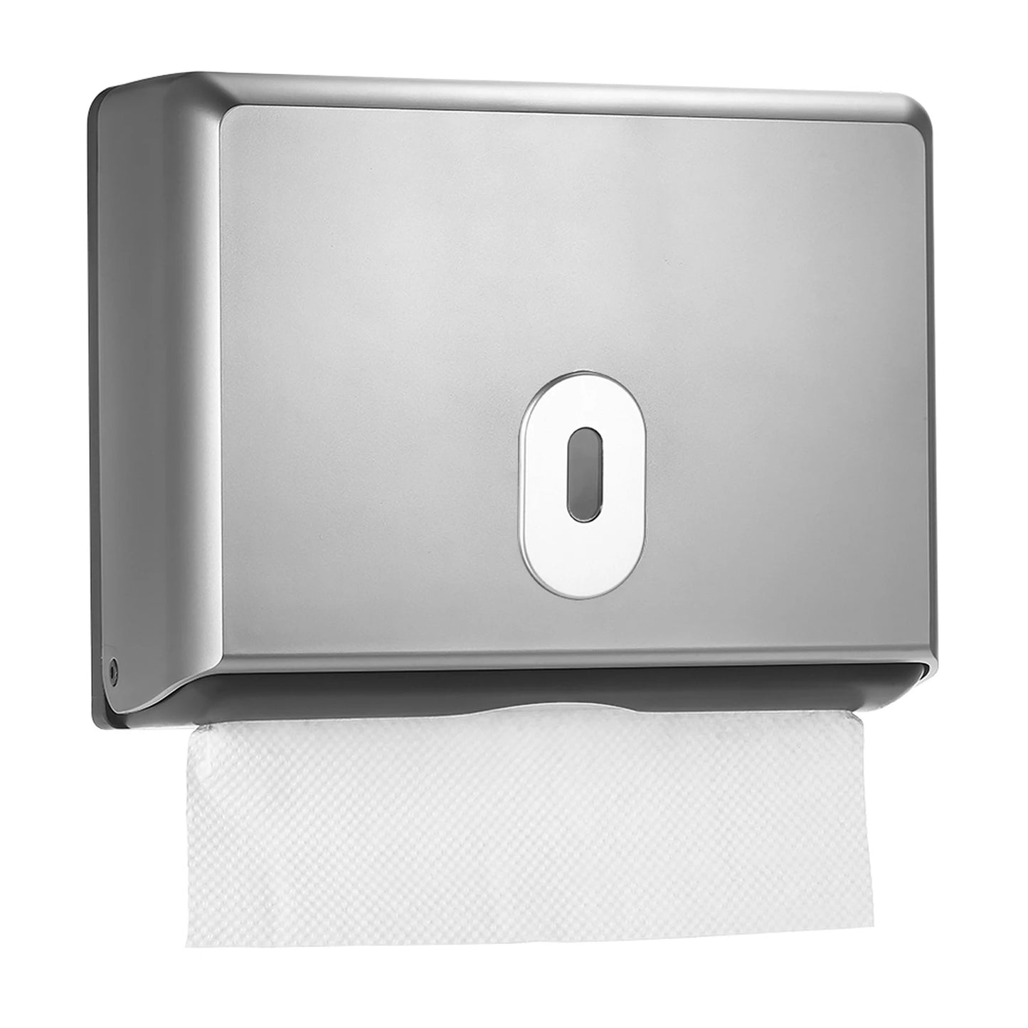 Wall-Mounted Tissue Dispenser – ABS Rectangular Paper Towel Holder | Bathroom, Home & Car Organizer for Multifold Tissues