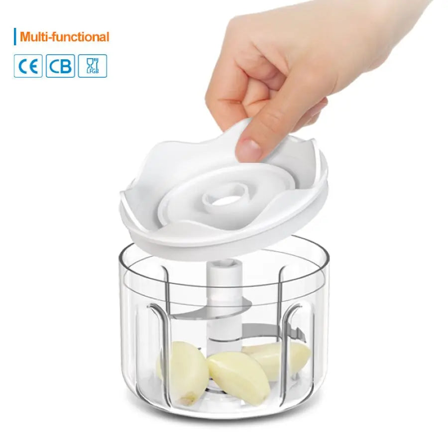 250ml Rechargeable Mini Electric Food Chopper – Portable Kitchen Garlic, Vegetable & Spice Blender | Small Food Processor