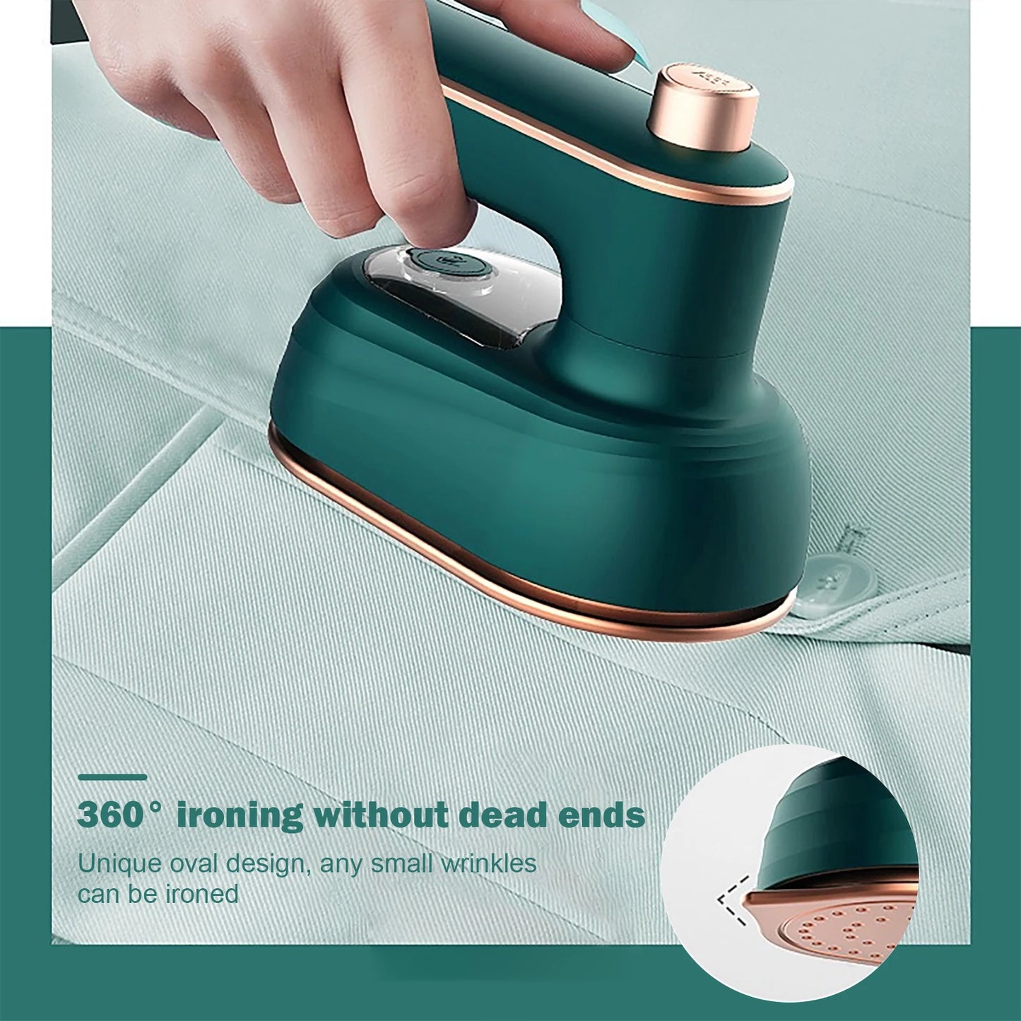 MOJOYCE Mini Professional Steam Iron - Portable & Efficient