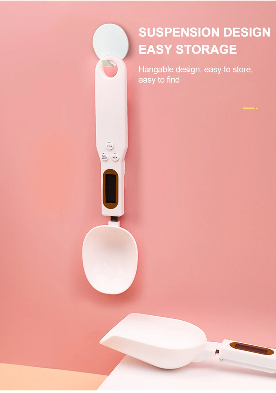 Digital Spoon Kitchen Scale | 500g 0.1g USB Rechargeable