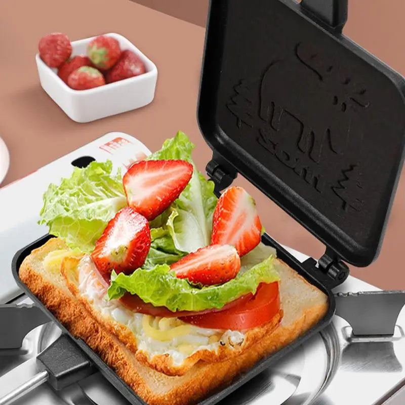 Portable Camping Sandwich Maker - Double Sided Toaster