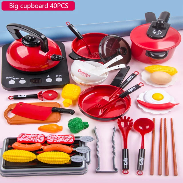 Kitchen Toy Set for Kids | Pretend Play Cooking Utensils