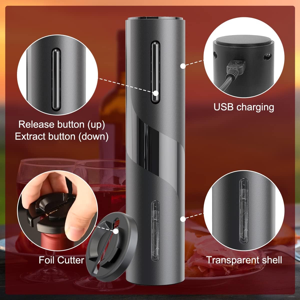 Rechargeable Electric Wine Opener