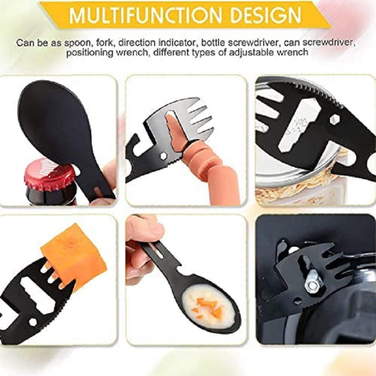 10-in-1 Multi-Functional Stainless Steel Spork Camping Tool