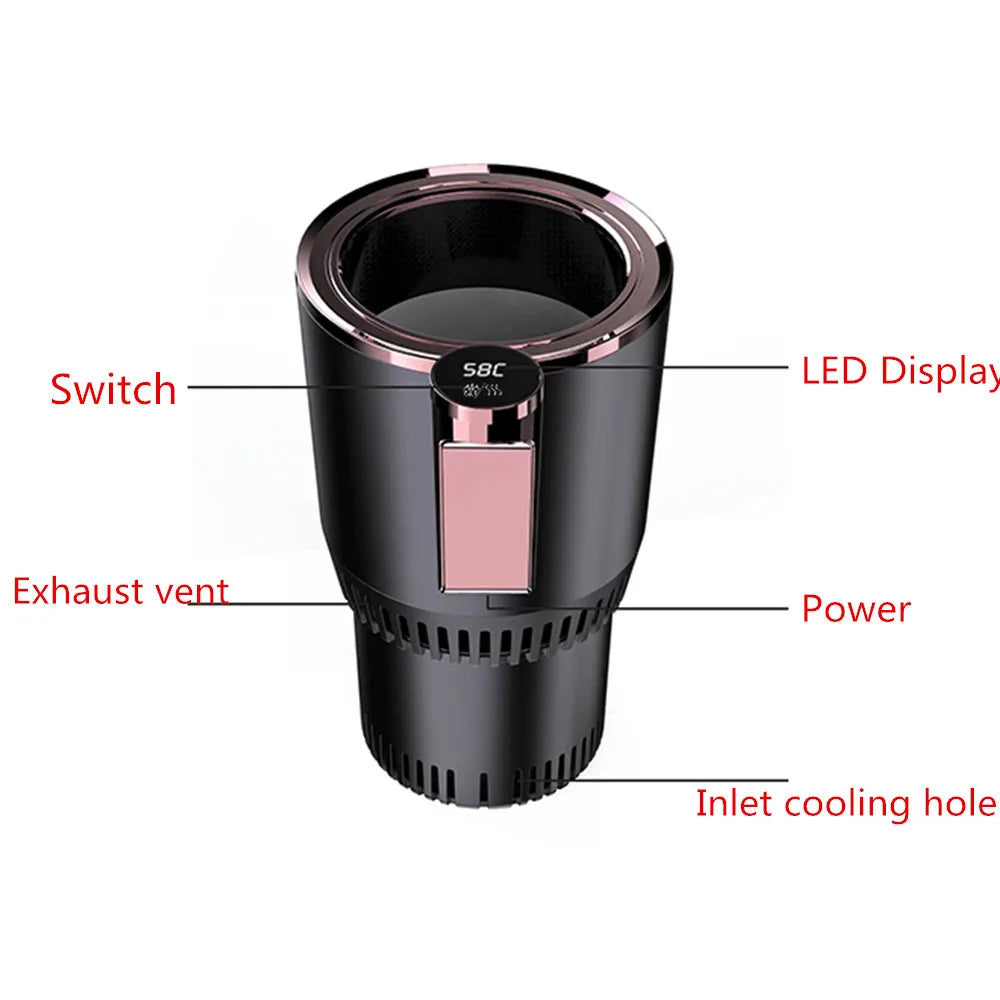 SmartCar 24V Heating & Cooling Cup Holder – Mug & Drink Cooler Warmer