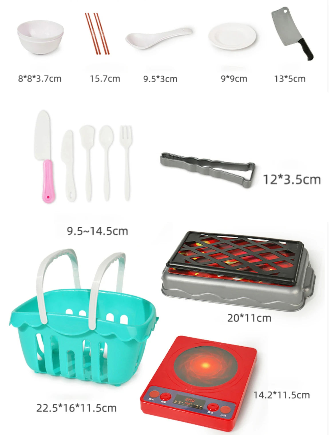 Kitchen Toy Set for Kids | Pretend Play Cooking Utensils