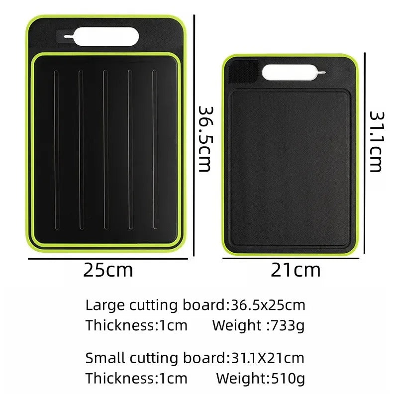 Double-Sided Cutting Board | Versatile & Non-Slip