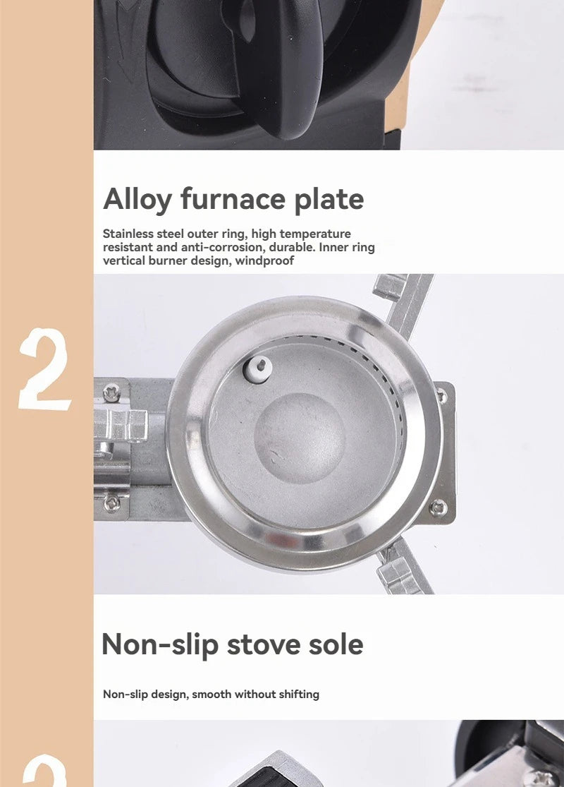 Portable Folding Butane Stove | High-Fire Outdoor Gas Stove