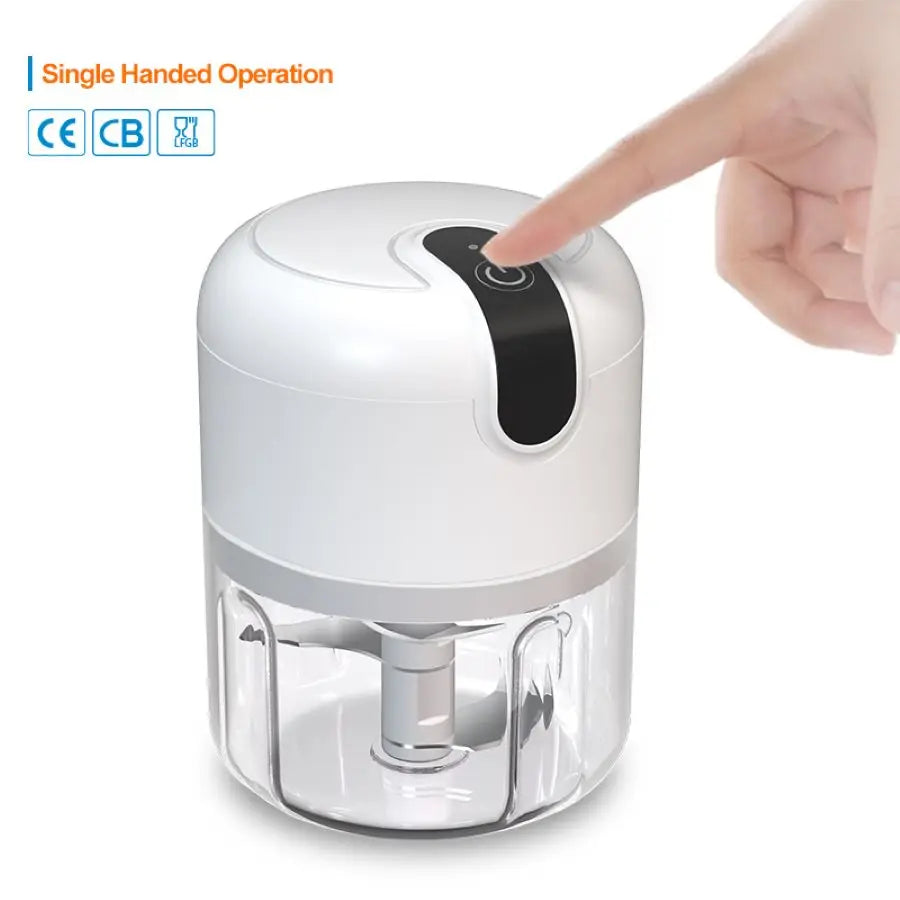 250ml Rechargeable Mini Electric Food Chopper – Portable Kitchen Garlic, Vegetable & Spice Blender | Small Food Processor