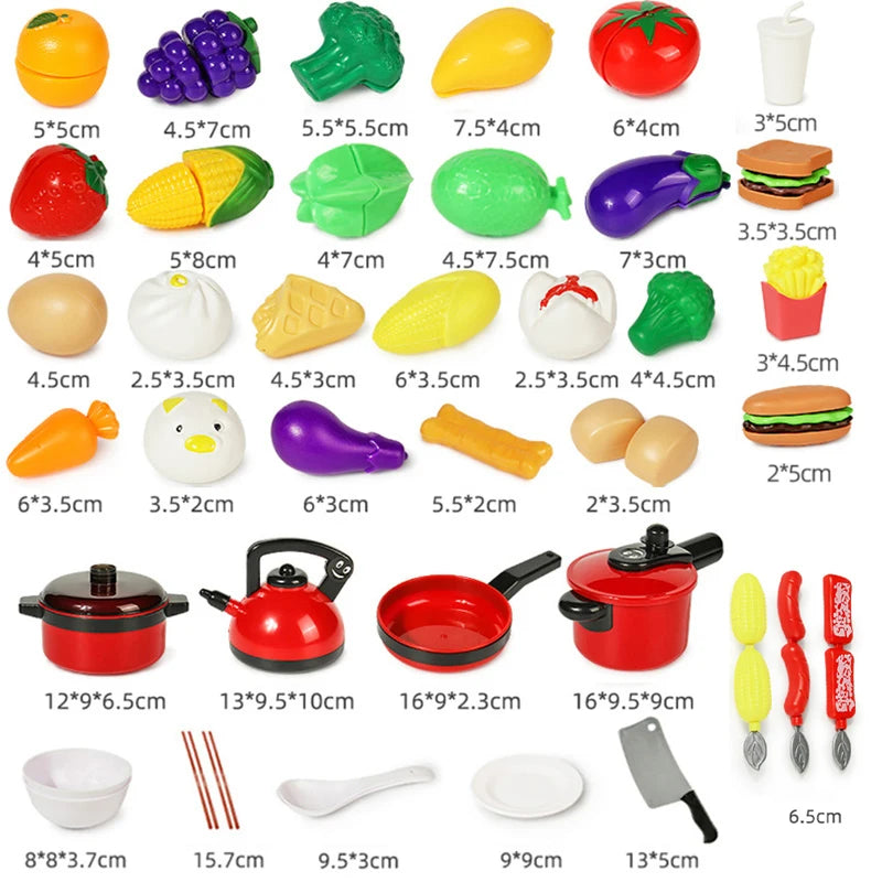 Kitchen Toy Set for Kids | Pretend Play Cooking Utensils