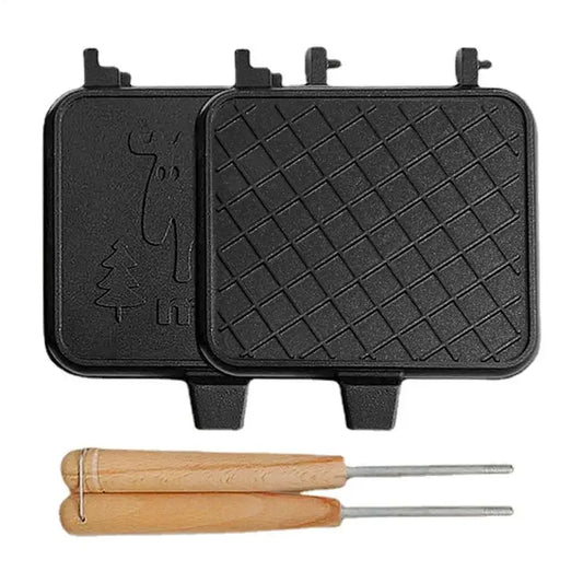 Portable Camping Sandwich Maker - Double Sided Toaster