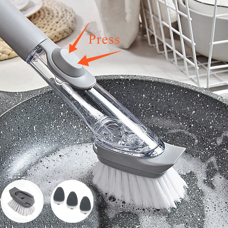 2-in-1 Dish Brush with Soap Dispense
